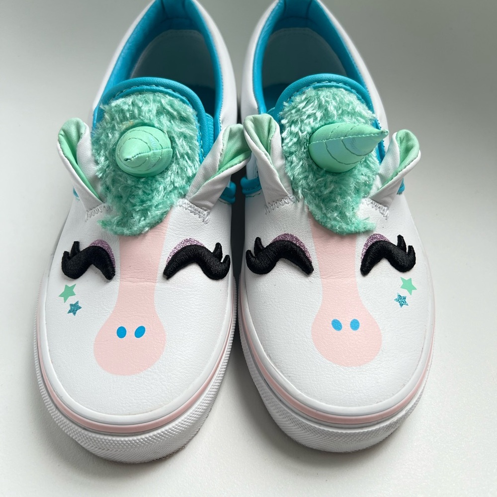 Vans Unicorn Kids Sneakers - White and Mint